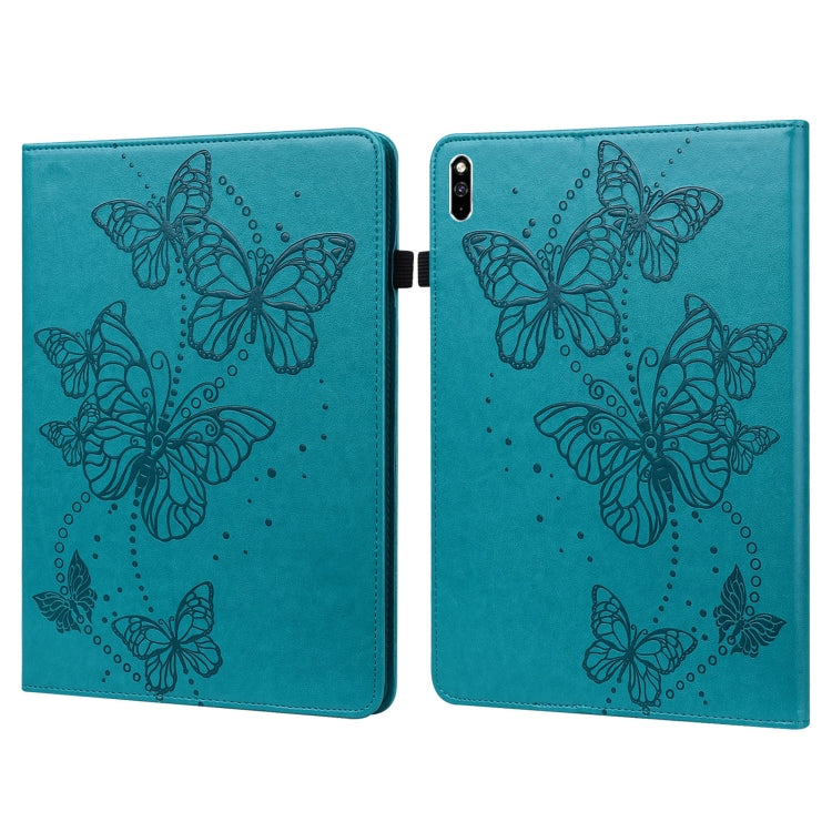 Custodia per tablet in pelle flip orizzontale con motivo a farfalla in rilievo, For Huawei MatePad Pro 10.8 2021 / 2018, For Huawei MatePad 11 2021, For Huawei MediaPad T3 10 9.6 inch, For Huawei MatePad T10S
