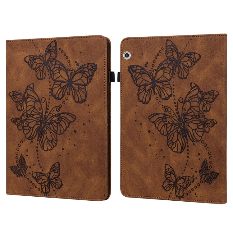 Custodia per tablet in pelle flip orizzontale con motivo a farfalla in rilievo, For Huawei MatePad Pro 10.8 2021 / 2018, For Huawei MatePad 11 2021, For Huawei MediaPad T3 10 9.6 inch, For Huawei MatePad T10S