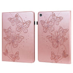 Custodia per tablet in pelle flip orizzontale con motivo a farfalla in rilievo, For Huawei MediaPad T5 10 inch, For Huawei MediaPad M5 Lite 10 inch
