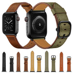 Cinturino di ricambio in pelle cinturino per Apple Watch Series, 7 41mm / 6&SE&5&4 40mm / 3&2&1 38mm, 7 45mm / 6&SE&5&4 44mm / 3&2&1 42mm