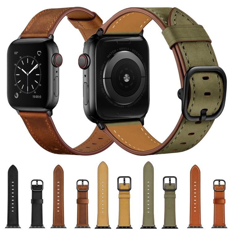 Cinturino di ricambio in pelle cinturino per Apple Watch Series, 7 41mm / 6&SE&5&4 40mm / 3&2&1 38mm, 7 45mm / 6&SE&5&4 44mm / 3&2&1 42mm