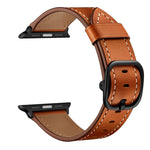 Cinturino di ricambio in pelle cinturino per Apple Watch Series, 7 41mm / 6&SE&5&4 40mm / 3&2&1 38mm, 7 45mm / 6&SE&5&4 44mm / 3&2&1 42mm