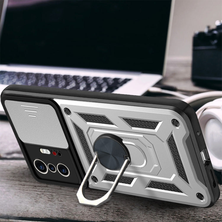 Cover per fotocamera scorrevole Custodia protettiva in TPU + PC, For Xiaomi Mi 11T / 11T Pro