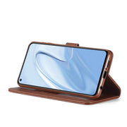 LC.IMEEKE Custodia in pelle per telefono a vibrazione orizzontale con struttura in vitello con supporto, slot per schede e portafoglio, For Xiaomi Redmi Note 10 Lite, For Xiaomi Mi 11T / 11T Pro