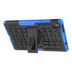 Custodia per tablet antiurto in TPU + PC con trama di pneumatici con supporto, For Lenovo Tab M8 3rd Gen / M8 HD
