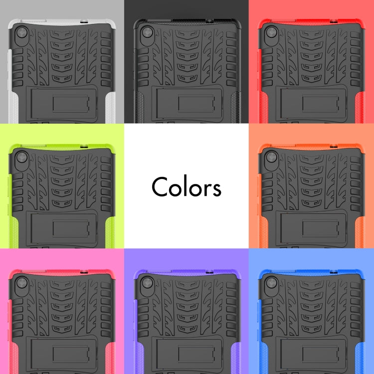 Custodia per tablet antiurto in TPU + PC con trama di pneumatici con supporto, For Lenovo Tab M8 3rd Gen / M8 HD