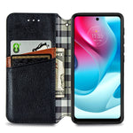 Custodia per telefono in pelle magnetica con vibrazione orizzontale pressata a griglia cubica con supporto, slot per schede e portafoglio, For Motorola Moto G60S, For Tecno Pova 2, For vivo X70 Pro, For vivo X70