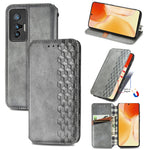 Custodia per telefono in pelle magnetica con vibrazione orizzontale pressata a griglia cubica con supporto, slot per schede e portafoglio, For Motorola Moto G60S, For Tecno Pova 2, For vivo X70 Pro, For vivo X70