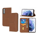 Custodia per telefono in pelle PU con vibrazione orizzontale magnetica con cuciture a trama tessuta, For Samaung Galaxy S22 5G, For Samaung Galaxy S22+ 5G