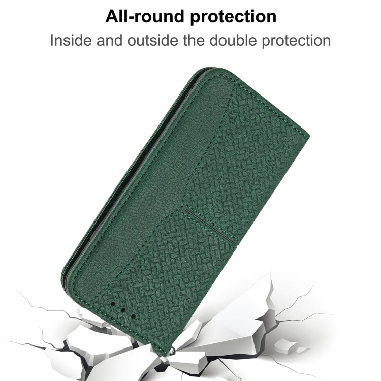 Custodia per telefono in pelle PU con vibrazione orizzontale magnetica con cuciture a trama tessuta, For Samaung Galaxy S22 5G, For Samaung Galaxy S22+ 5G