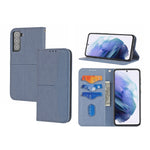 Custodia per telefono in pelle PU con vibrazione orizzontale magnetica con cuciture a trama tessuta, For Samaung Galaxy S22 5G, For Samaung Galaxy S22+ 5G
