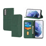 Custodia per telefono in pelle PU con vibrazione orizzontale magnetica con cuciture a trama tessuta, For Samaung Galaxy S22 5G, For Samaung Galaxy S22+ 5G