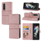 Custodia in pelle per telefono a vibrazione orizzontale in PU + TPU con fibbia magnetica a righe in rilievo, For Samsung Galaxy Z Fold3 5G, For Samsung Galaxy Z Fold2 5G, For Samaung Galaxy S22 5G, For Samaung Galaxy S22+ 5G