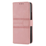 Custodia in pelle per telefono a vibrazione orizzontale in PU + TPU con fibbia magnetica a righe in rilievo, For Samsung Galaxy Z Fold3 5G, For Samsung Galaxy Z Fold2 5G, For Samaung Galaxy S22 5G, For Samaung Galaxy S22+ 5G