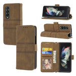 Custodia in pelle per telefono a vibrazione orizzontale in PU + TPU con fibbia magnetica a righe in rilievo, For Samsung Galaxy Z Fold3 5G, For Samsung Galaxy Z Fold2 5G, For Samaung Galaxy S22 5G, For Samaung Galaxy S22+ 5G