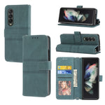 Custodia in pelle per telefono a vibrazione orizzontale in PU + TPU con fibbia magnetica a righe in rilievo, For Samsung Galaxy Z Fold3 5G, For Samsung Galaxy Z Fold2 5G, For Samaung Galaxy S22 5G, For Samaung Galaxy S22+ 5G