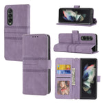 Custodia in pelle per telefono a vibrazione orizzontale in PU + TPU con fibbia magnetica a righe in rilievo, For Samsung Galaxy Z Fold3 5G, For Samsung Galaxy Z Fold2 5G, For Samaung Galaxy S22 5G, For Samaung Galaxy S22+ 5G
