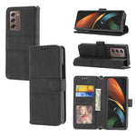 Custodia in pelle per telefono a vibrazione orizzontale in PU + TPU con fibbia magnetica a righe in rilievo, For Samsung Galaxy Z Fold3 5G, For Samsung Galaxy Z Fold2 5G, For Samaung Galaxy S22 5G, For Samaung Galaxy S22+ 5G