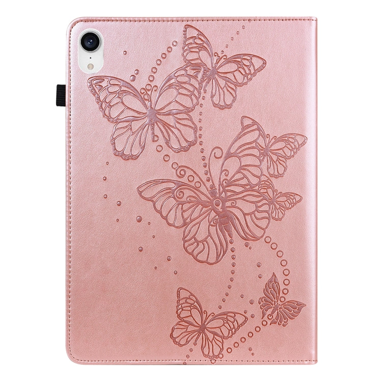 Custodia tablet in pelle con motivo farfalla compatibile iPad