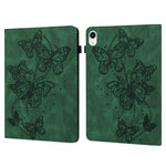 Custodia tablet in pelle con motivo farfalla compatibile iPad