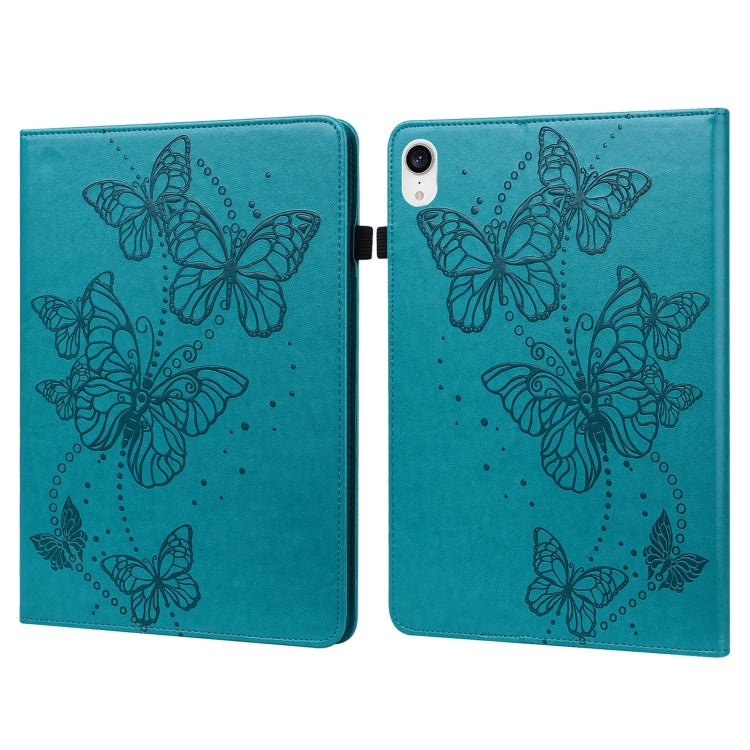 Custodia tablet in pelle con motivo farfalla compatibile iPad