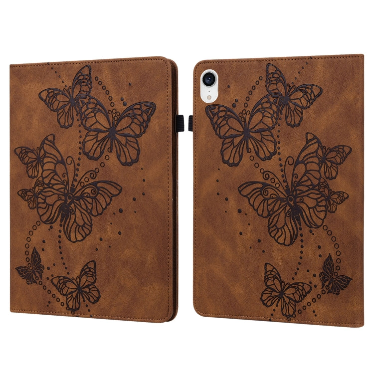 Custodia tablet in pelle con motivo farfalla compatibile iPad