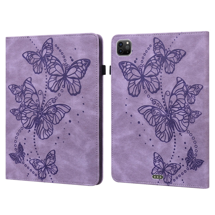 Custodia tablet in pelle con motivo farfalla compatibile iPad