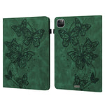 Custodia tablet in pelle con motivo farfalla compatibile iPad