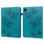 Custodia tablet in pelle con motivo farfalla compatibile iPad