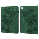 Custodia tablet in pelle con motivo farfalla compatibile iPad