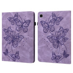 Custodia per tablet in pelle flip orizzontale con motivo a farfalla in rilievo, For Samsung Galaxy Tab A7 Lite T220/T225, For Samsung Galaxy Tab A7 10.4 (2020) T500/T505, For Samsung Galaxy Tab S8 / Galaxy Tab S7 T870/T875/T876B                        ...