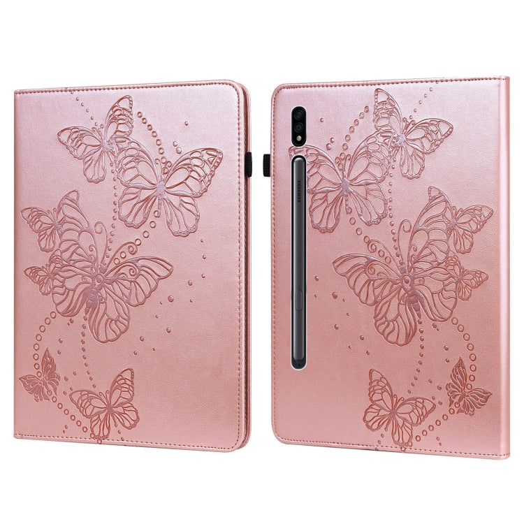 Custodia per tablet in pelle flip orizzontale con motivo a farfalla in rilievo, For Samsung Galaxy Tab A7 Lite T220/T225, For Samsung Galaxy Tab A7 10.4 (2020) T500/T505, For Samsung Galaxy Tab S8 / Galaxy Tab S7 T870/T875/T876B                        ...