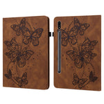 Custodia per tablet in pelle flip orizzontale con motivo a farfalla in rilievo, For Samsung Galaxy Tab A7 Lite T220/T225, For Samsung Galaxy Tab A7 10.4 (2020) T500/T505, For Samsung Galaxy Tab S8 / Galaxy Tab S7 T870/T875/T876B                        ...