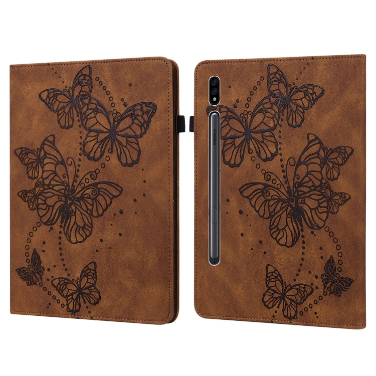 Custodia per tablet in pelle flip orizzontale con motivo a farfalla in rilievo, For Samsung Galaxy Tab A7 Lite T220/T225, For Samsung Galaxy Tab A7 10.4 (2020) T500/T505, For Samsung Galaxy Tab S8 / Galaxy Tab S7 T870/T875/T876B                        ...