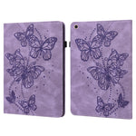 Custodia per tablet in pelle flip orizzontale con motivo a farfalla in rilievo, For Samsung Galaxy Tab A 8.0 (2019) T290, For Samsung Galaxy Tab A 10.1 (2019) T510