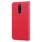 Custodia portafoglio in pelle PU rosa per Galaxy A10s