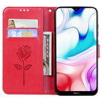 Custodia portafoglio in pelle PU rosa per Galaxy A10s