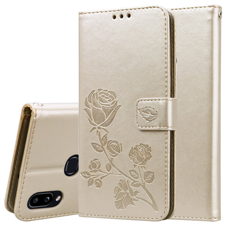 Custodia portafoglio in pelle PU rosa per Galaxy A10s