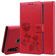 Custodia portafoglio in pelle PU rosa per Galaxy A20s