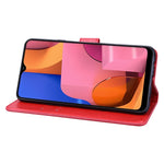 Custodia portafoglio in pelle PU rosa per Galaxy A20s