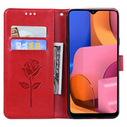 Custodia portafoglio in pelle PU rosa per Galaxy A20s