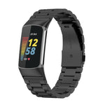 Per Fitbit Charge 5 cinturino di ricambio in acciaio inossidabile a tre sfere