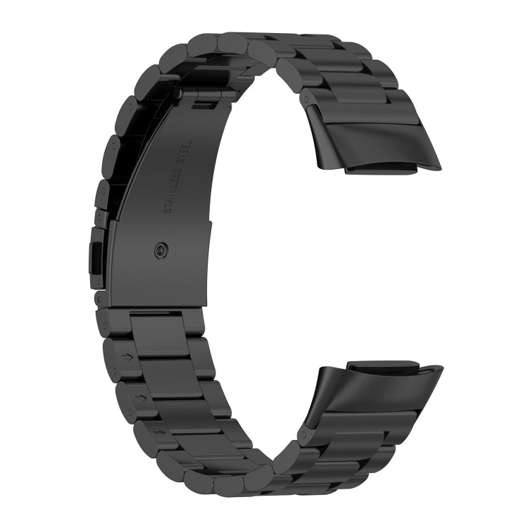 Per Fitbit Charge 5 cinturino di ricambio in acciaio inossidabile a tre sfere