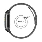 Per Fitbit Charge 5 cinturino di ricambio in acciaio inossidabile a tre sfere