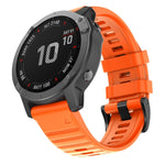 Per cinturino di ricambio per orologio intelligente in silicone Garmin Fenix 6X 26mm