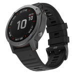 Per cinturino di ricambio per orologio intelligente in silicone Garmin Fenix 6X 26mm