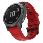 Per cinturino di ricambio per orologio intelligente in silicone Garmin Fenix 6X 26mm