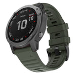 Per cinturino di ricambio per orologio intelligente in silicone Garmin Fenix 6X 26mm