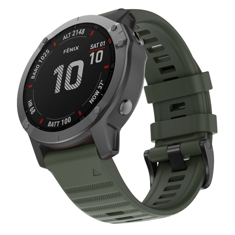Per cinturino di ricambio per orologio intelligente in silicone Garmin Fenix 6X 26mm