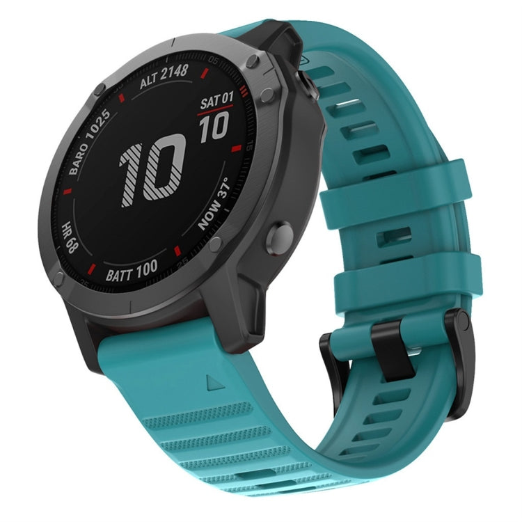 Per cinturino di ricambio per orologio intelligente in silicone Garmin Fenix 6X 26mm